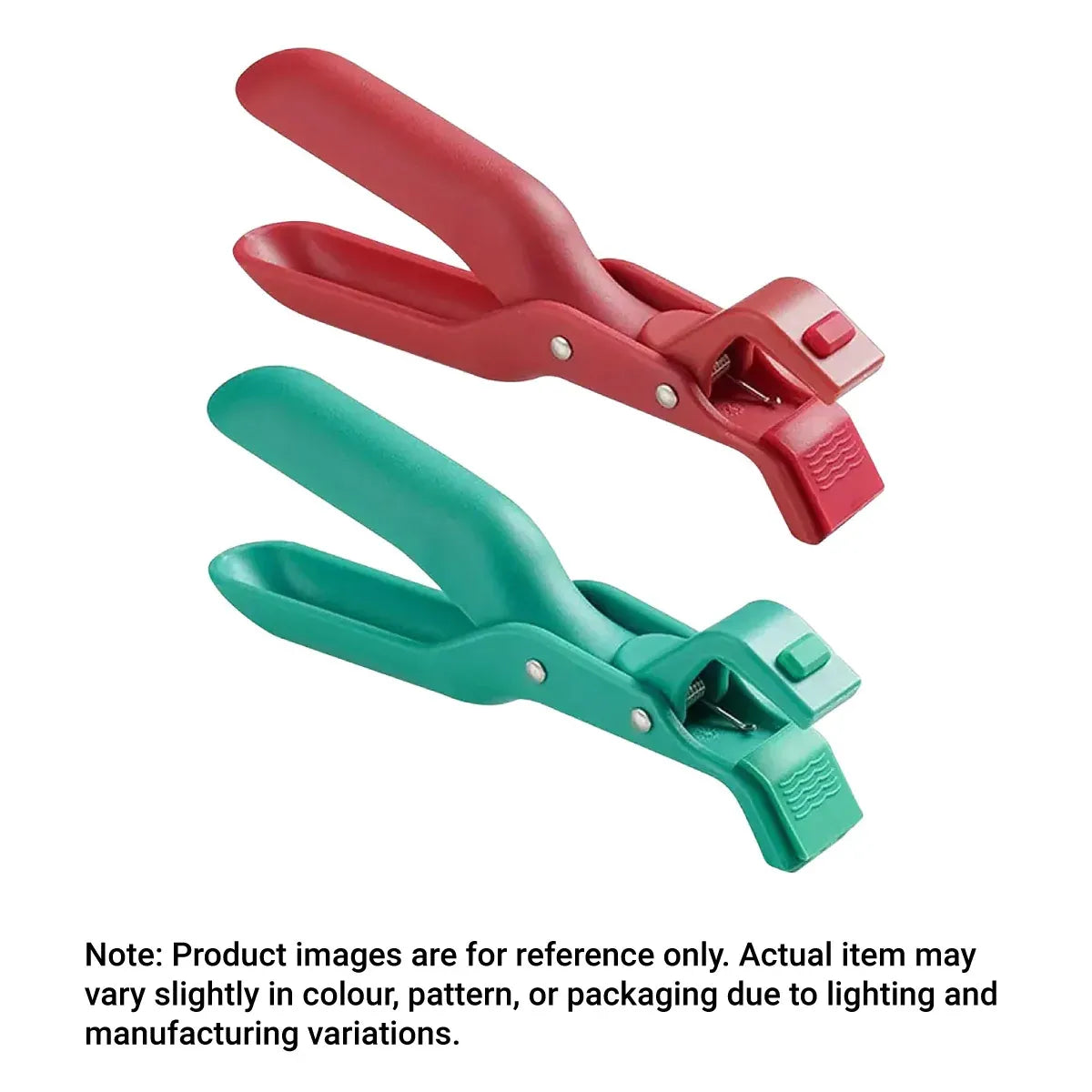 2PCS Anti Slip Silicone Heat Resistant Plate Bowl Clip Holder Kitchen Tool - Red
