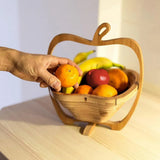 Wooden Fruit and Vegetable Storage Basket for Kitchen Organizing Home Storage