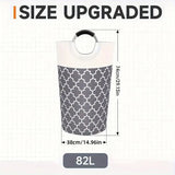 82L Large Capacity Laundry Basket for Dirty Clothes Toy Storage and Organizing - Black