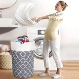 82L Large Capacity Laundry Basket for Dirty Clothes Toy Storage and Organizing - Black