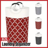 82L Large Capacity Laundry Basket for Dirty Clothes Toy Storage and Organizing - Black