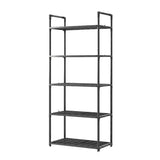 5Tiers Pot Storage Rack Pan Stand Saucepan Holder Cookware Organizer for Kitchen - White