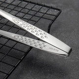 24/28Cm Stainless Steel Kitchen Grill Straight Tweezers Bbq Food Tongs Tools - 24CM