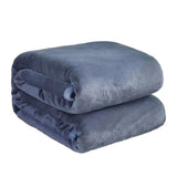 Soft Winter Flannel Blanket for Office Home Lunch Break Warm Cozy Throw Blanket - Wine Red