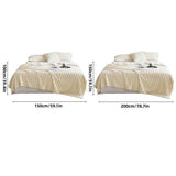 Plush Blanket Leisure Blanket Autumn Winter Warm Nap Throw Soft Cozy - White-100x150cm
