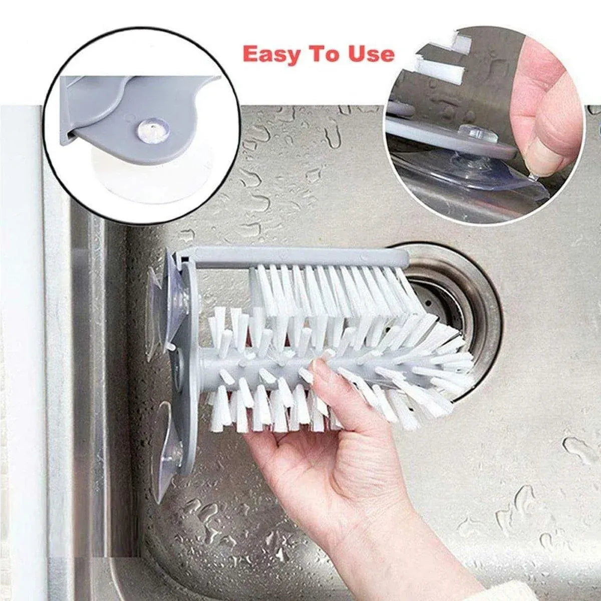 Sink Water Bottle Cleaning Brush Glass Cup Brush Suction Cup Brush Kitchen Tool