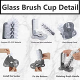 Sink Water Bottle Cleaning Brush Glass Cup Brush Suction Cup Brush Kitchen Tool