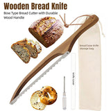 Wooden Bread Cutter Saw for Perfect Slice Cutting Tool Bread Slicer Kitchen