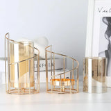 Wrought Iron Candle Holder Romantic Candlestick Ornament Dinner Table Decor Prop - L
