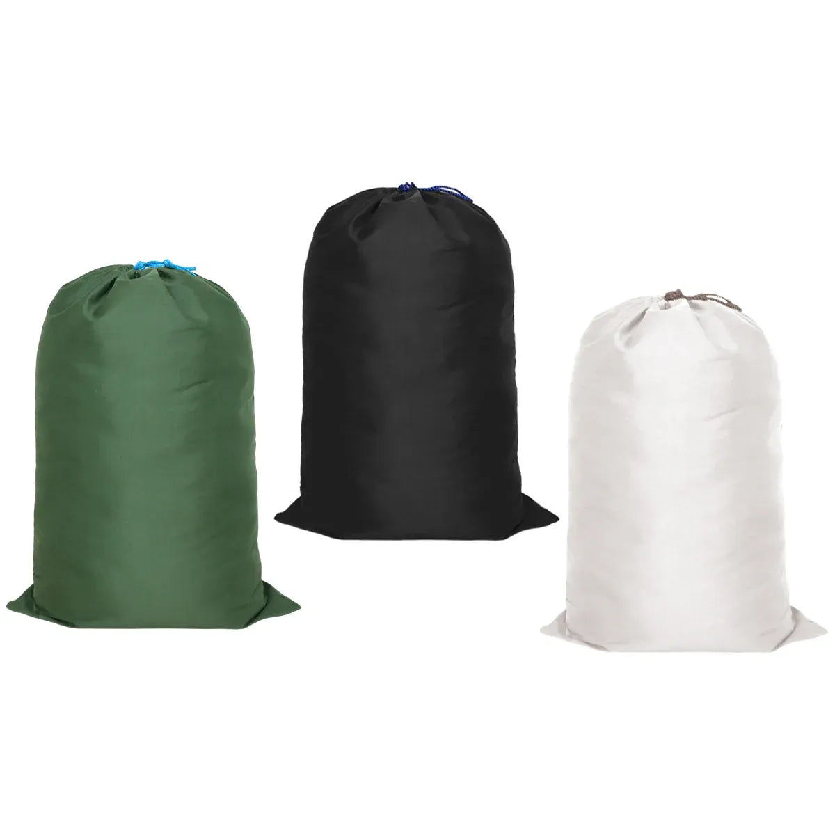 Canvas Drawstring Large Bag Pouch Clothes Craft Storage Laundry - Black-48X80cm