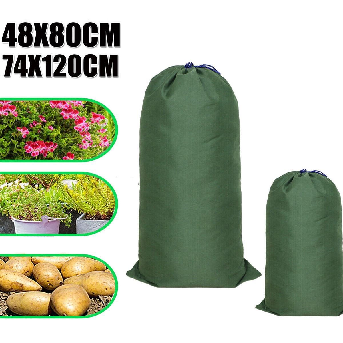 Canvas Drawstring Large Bag Pouch Clothes Craft Storage Laundry - Green-74X120cm
