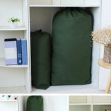 Canvas Drawstring Large Bag Pouch Clothes Craft Storage Laundry - White-48X80cm