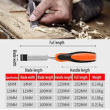 4PCS Woodworking Chisel Set Manual Carving Tools for Wood Craft DIY Projects