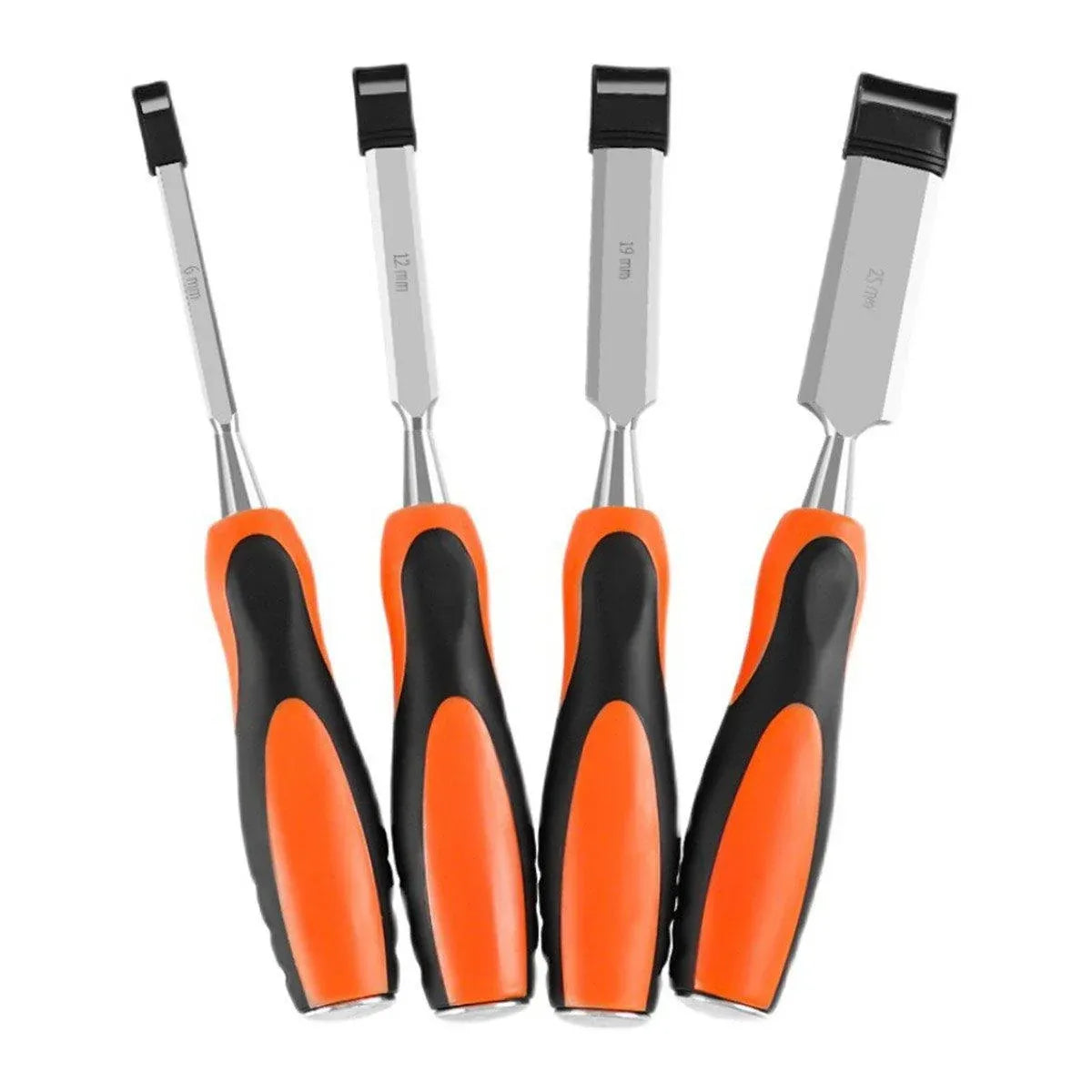 4PCS Woodworking Chisel Set Manual Carving Tools for Wood Craft DIY Projects