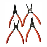 4 Pcs 7inch Circlip Plier Snap Ring Pliers Heavy Duty External Internal With Pouch