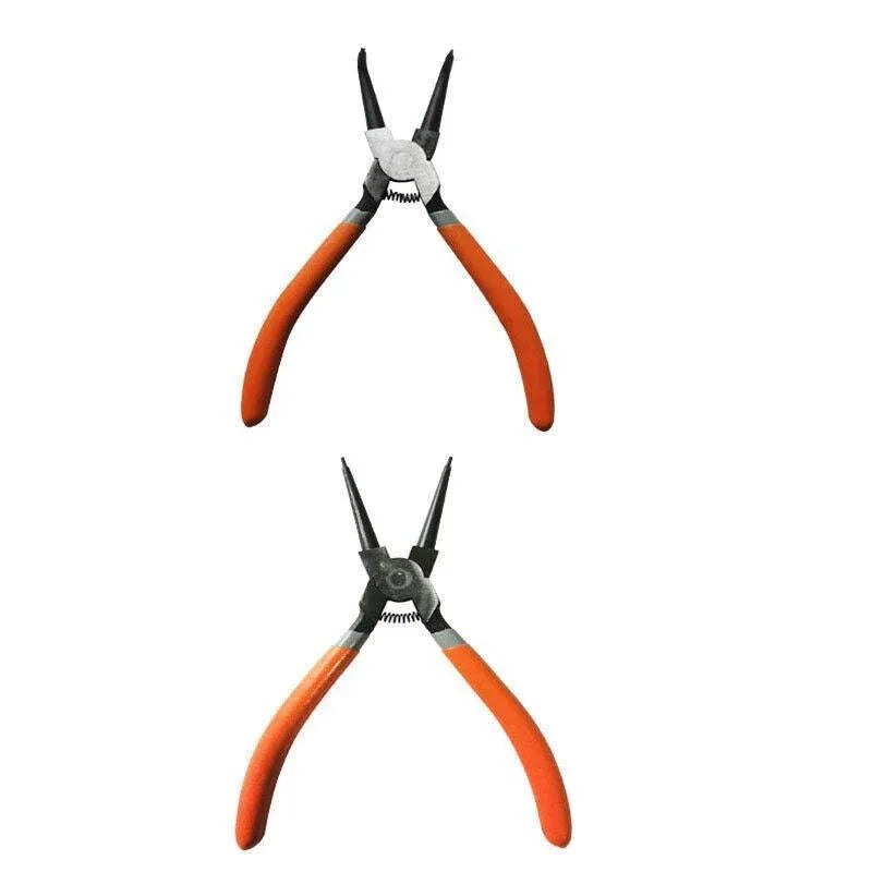 4 Pcs 7inch Circlip Plier Snap Ring Pliers Heavy Duty External Internal With Pouch