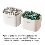 24pcs Clothes Pegs with Storage Basket Laundry Sock Clips Non Slip Drying Hanger - Green