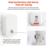 Invisible Clothesline Indoor Drying Rope Wall Mounted Laundry Retractable Line - Grey