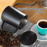 Hand Drip Coffee Pot Stainless Steel Fine Spout Hanging Ear Filter Cup Kettle - Black