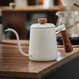 600ml Stainless Steel Coffee Pour Over Kettle Heat Resistant Home Café Brewing - Black