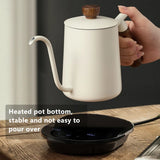 600ml Stainless Steel Coffee Pour Over Kettle Heat Resistant Home Café Brewing - Black