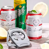 Topless Can Opener Manual Kitchen Tool for Beer Soda and Tin Bottles - Grey