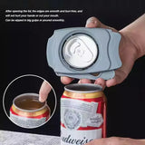 Topless Can Opener Manual Kitchen Tool for Beer Soda and Tin Bottles - Grey