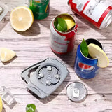 Topless Can Opener Manual Kitchen Tool for Beer Soda and Tin Bottles - Red