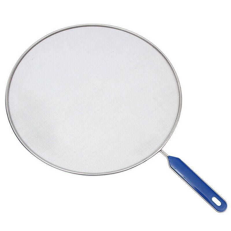 4Size Anti Splatter Guard Oil Net Splash Cover Pan Screen Kitchen Cooking Frying - 33CM