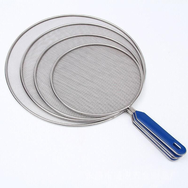 4Size Anti Splatter Guard Oil Net Splash Cover Pan Screen Kitchen Cooking Frying - 33CM