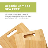 Household Cutting Board Set 3PCS Square Wooden Kitchen Chopping Boards For Food