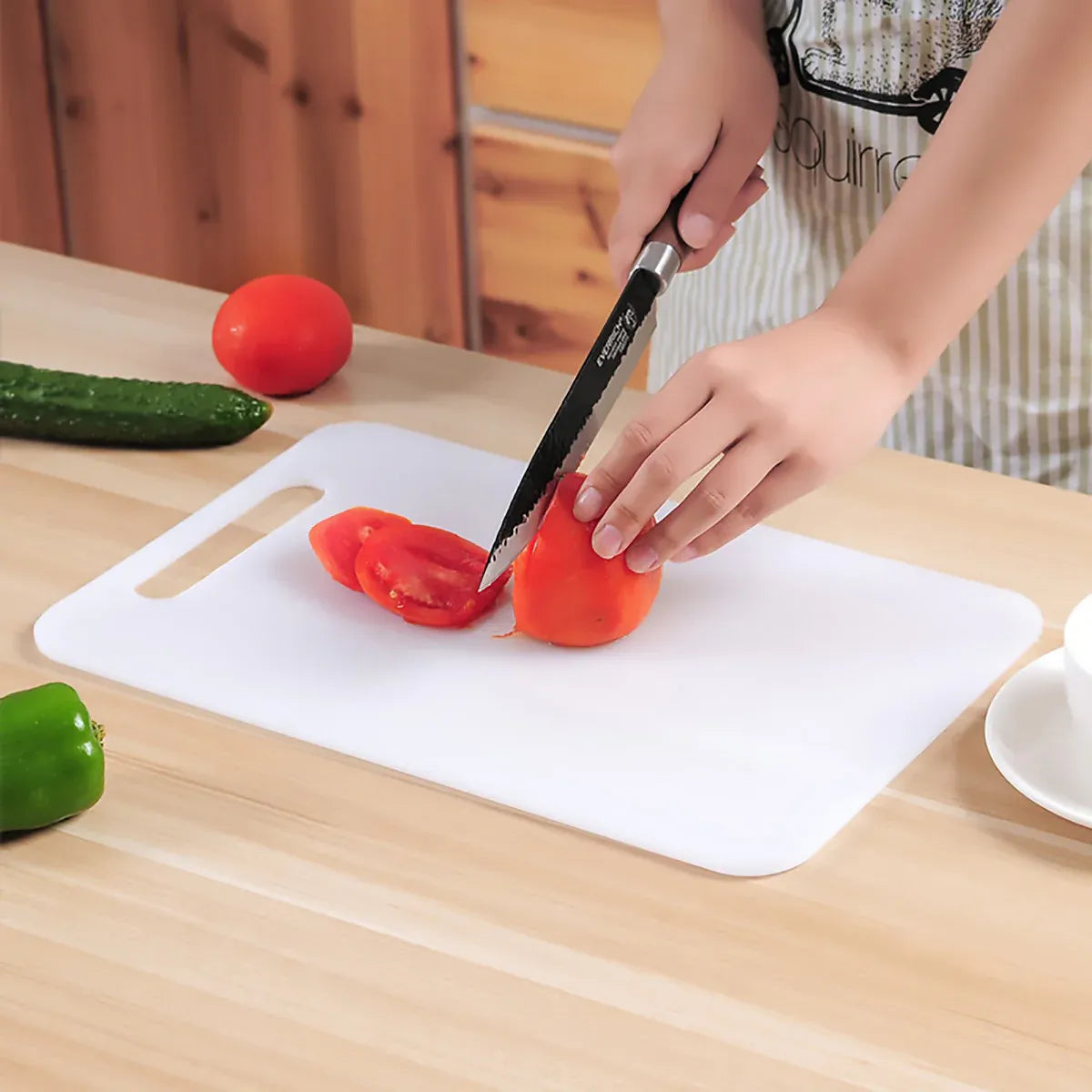 Plastic Cutting Board Small Size Chopping Board for Kitchen Food Prep Home Use - 40x25cm