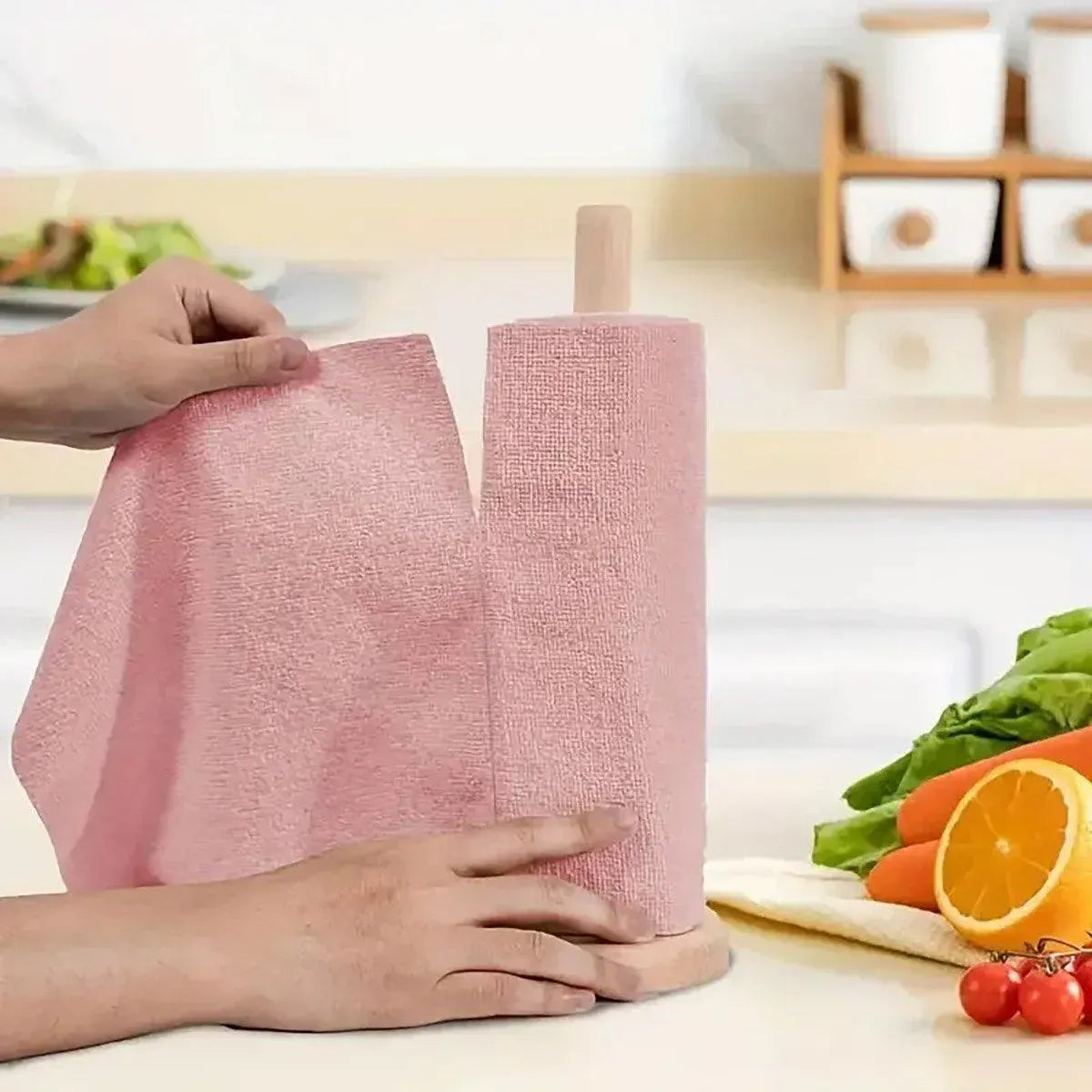 Multifunctional Kitchen Cleaning Towel Strong Absorbent Hand Tear Dish Cloth - Grey
