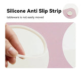 Ceramic Slanted Double Pet Bowl Cat Dog Food Water Bowl Non-Slip Feeding Dish - Purple