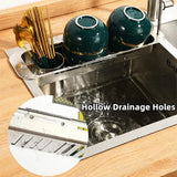 Retractable Kitchen Sink Draining Rack Water Filter Basket Storage Shelf Home - Grey