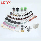 100/147pcs Electric Mill Set Accessories Grinding Cutting Drilling Tool Kit - 147Pcs(Without Grinder Pen)