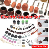 100/147pcs Electric Mill Set Accessories Grinding Cutting Drilling Tool Kit - 147Pcs(Without Grinder Pen)