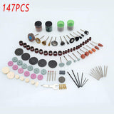 100/147pcs Electric Mill Set Accessories Grinding Cutting Drilling Tool Kit - 147Pcs(Without Grinder Pen)