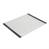 Multifunctional Stainless Steel Draining Rack Folding Sink Organizer for Kitchen - 580 x 400mm