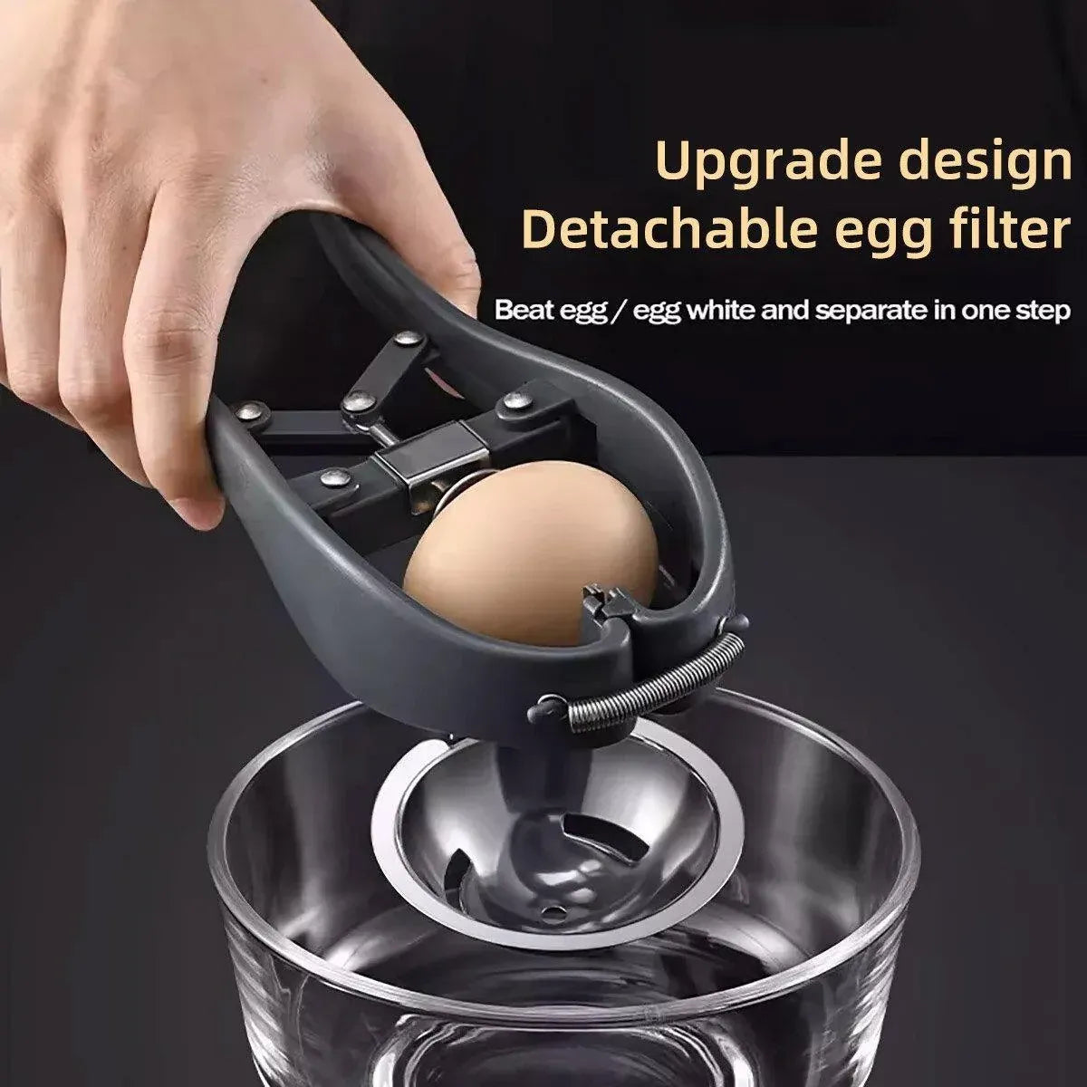 Quick Egg Opener Whisk Baking Kitchen Gadget Tool for Easy Cooking and Meal Prep
