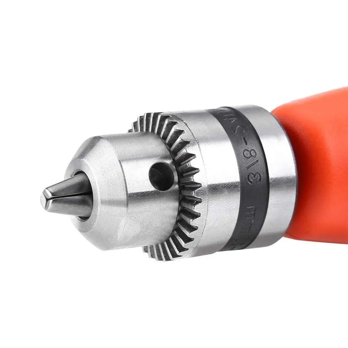 90-Degree Right Angle Drill Attachment 1/4inch Drive Adapter with Chuck Key Tools