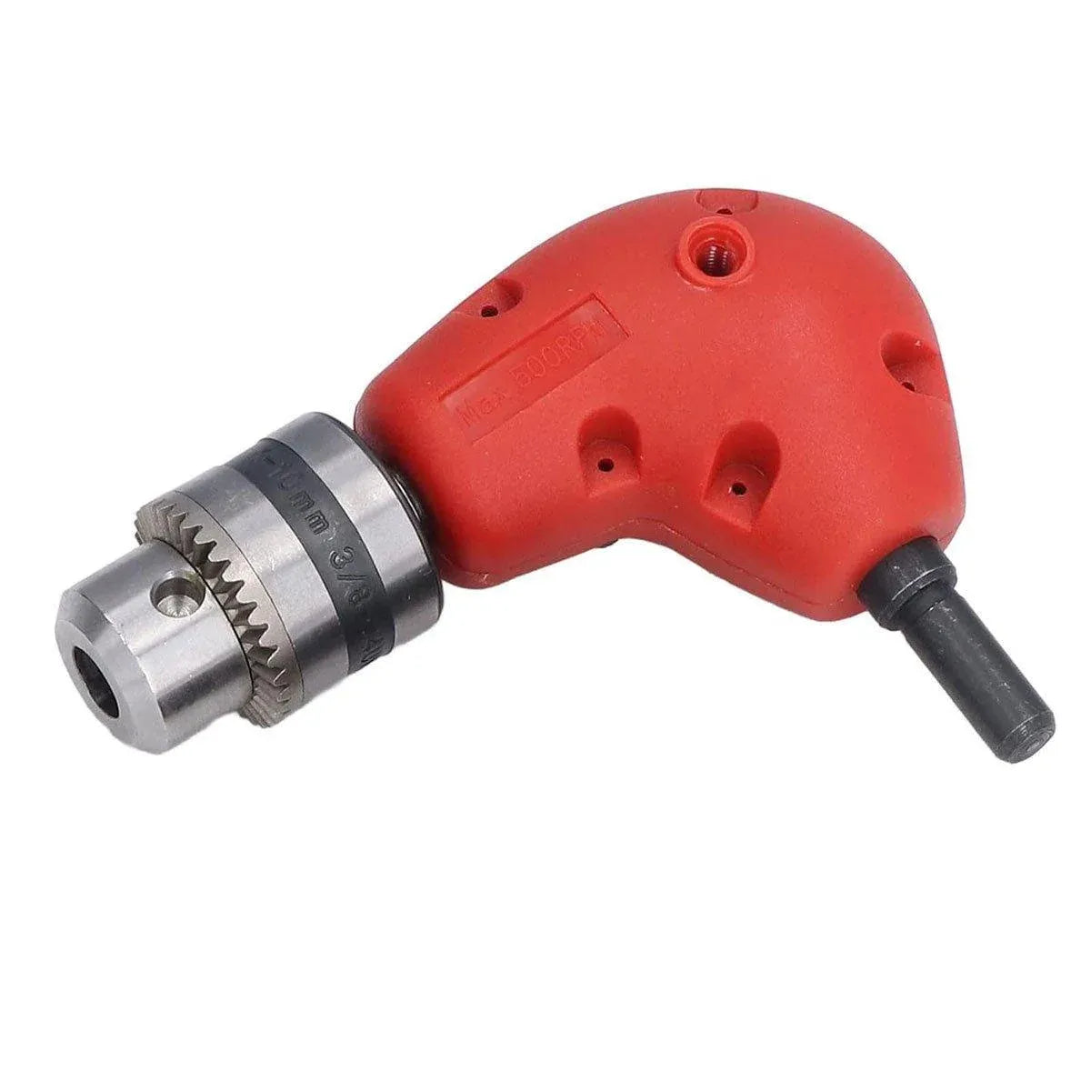 90-Degree Right Angle Drill Attachment 1/4inch Drive Adapter with Chuck Key Tools