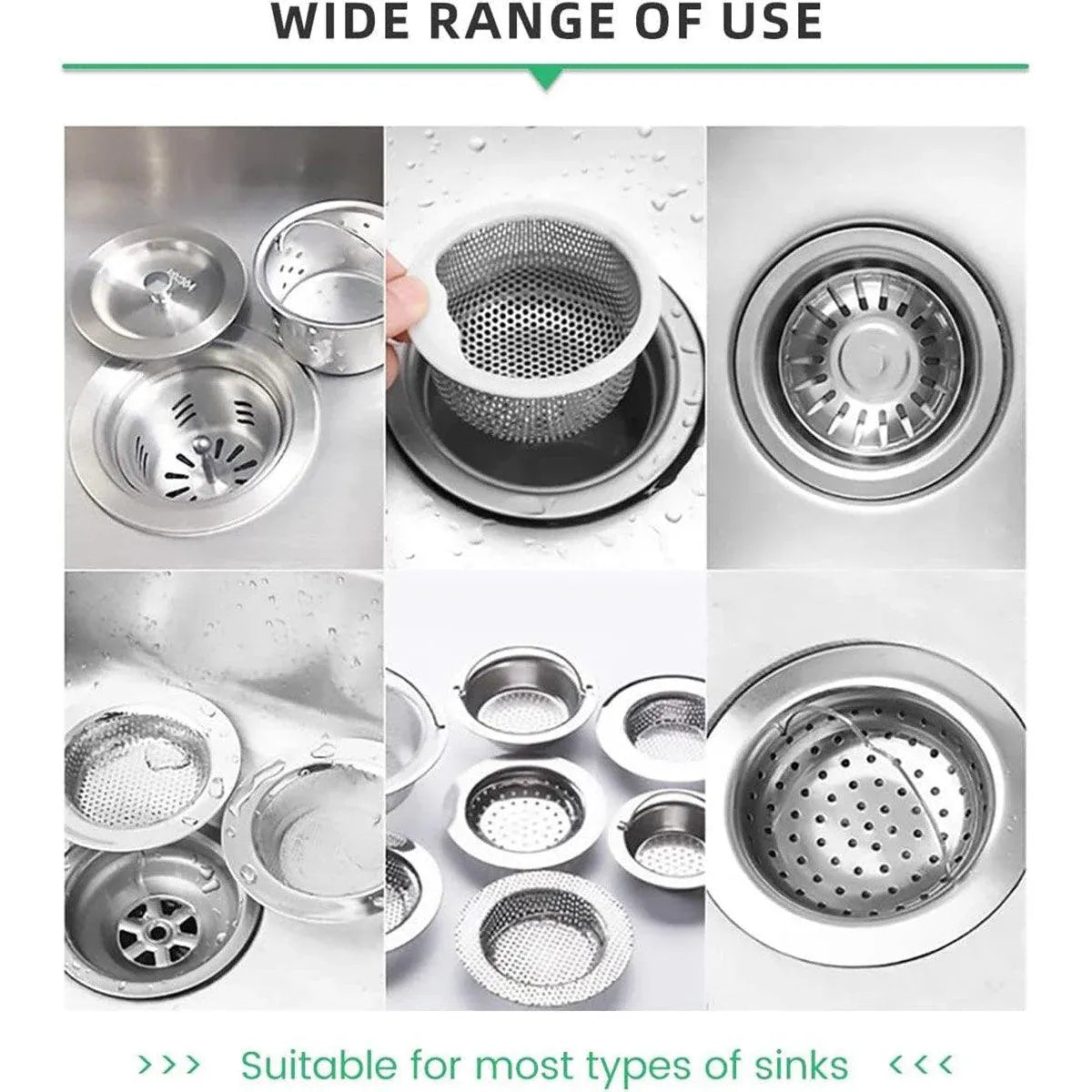 300pcs Disposable Kitchen Sink Strainer Anti Clogging Sewer Mesh Pocket Filter