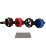 Abdominal Muscle Wheel Exercise Roller Fitness Equipment for Home Gym Men Women - Red