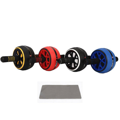 Abdominal Muscle Wheel Exercise Roller Fitness Equipment for Home Gym Men Women - Red