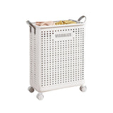 Folding Portable Laundry Basket Multifunctional Storage for Bathroom Household - M-Beige