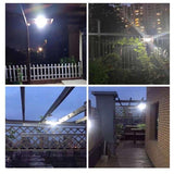 66 LED Solar Motion Sensor Light Outdoor Wall Security Lamp with 3 Heads