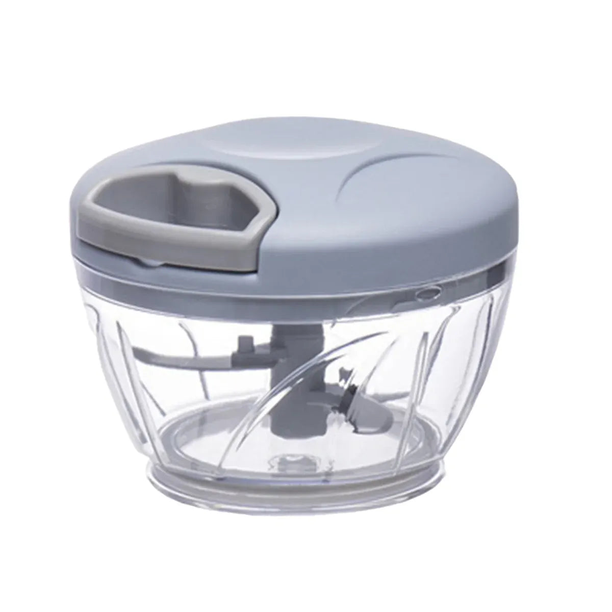 500ml Manual Meat Mincer Garlic Chopper Rotate Garlic Press Crusher Vegetable - Blue