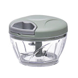 500ml Manual Meat Mincer Garlic Chopper Rotate Garlic Press Crusher Vegetable - Green