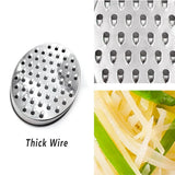 Stainless Steel Kitchen Cheese Grater with Container Storing Fruits Cheese Box - Green